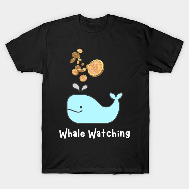 Bitcoin Whale Watching T-Shirt by RedSparkle 